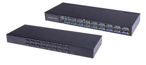 Lanbe AS-9116DU - 16 Port VGA/USB/PS2 KVM-Switch