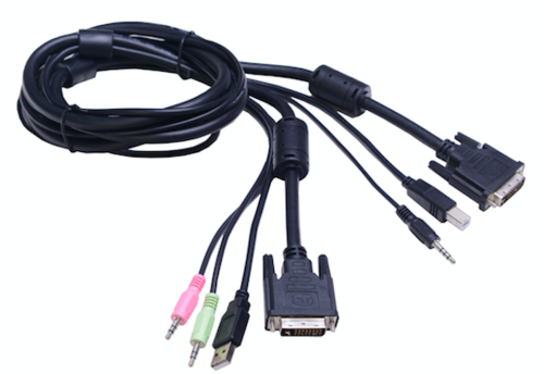 KD-KAB-102-DVI - AS-Serie, DVI/USB Kabelset für DVI KVM, Länge=1,8m